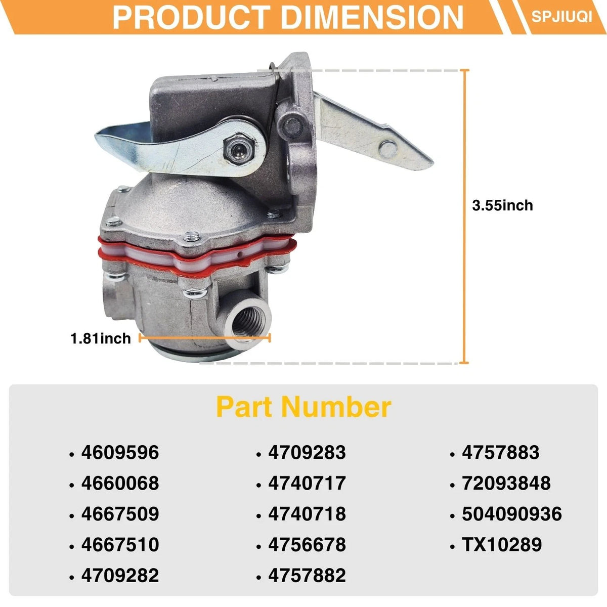 Fuel Lift Pump 4757883 for Long 2510 260 2610 310 445 460 550 560 610