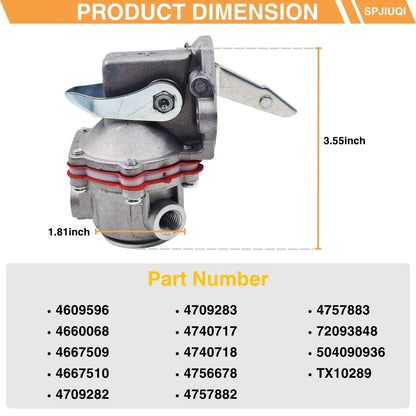 Fuel Lift Pump 4757883 for Long 2510 260 2610 310 445 460 550 560 610