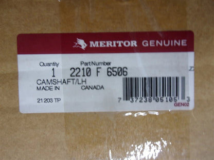 Genuine Meritor LH Brake Camshaft 2210F6506 1656990C1 for