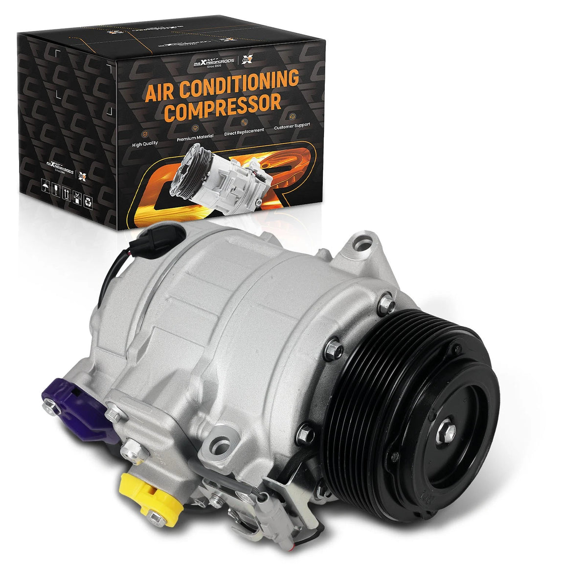 Air Compressor 8PK for BMW 335i GT xDrive F30 (2014–2016) 64529217868 64529154070
