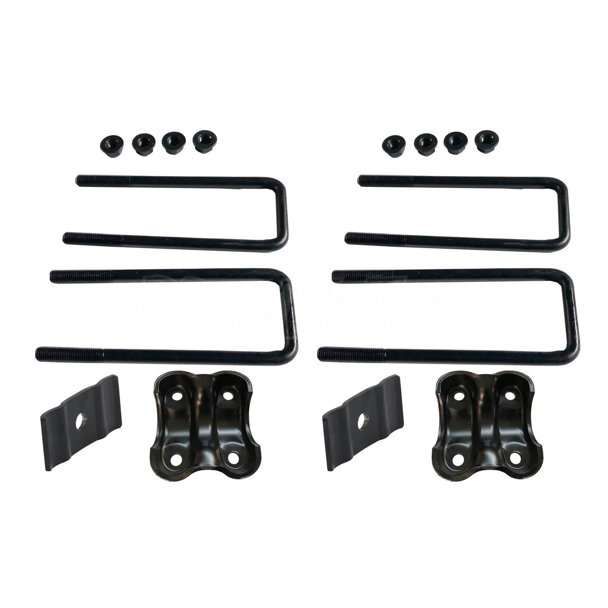 2X Rear Left Side Spring Plate with Axle U Bolts for Chevy Silverado Sierra 1500
