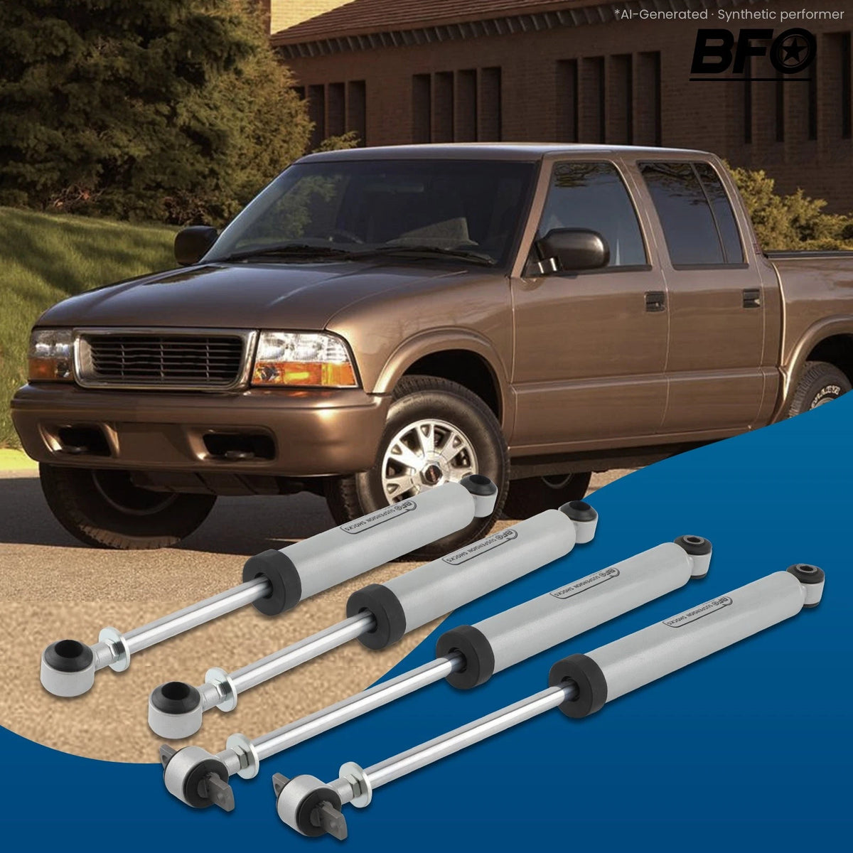 2.5" Suspension Lift Kit w/ Shocks for GMC S15 Jimmy Sonoma 4WD (1982–2005)