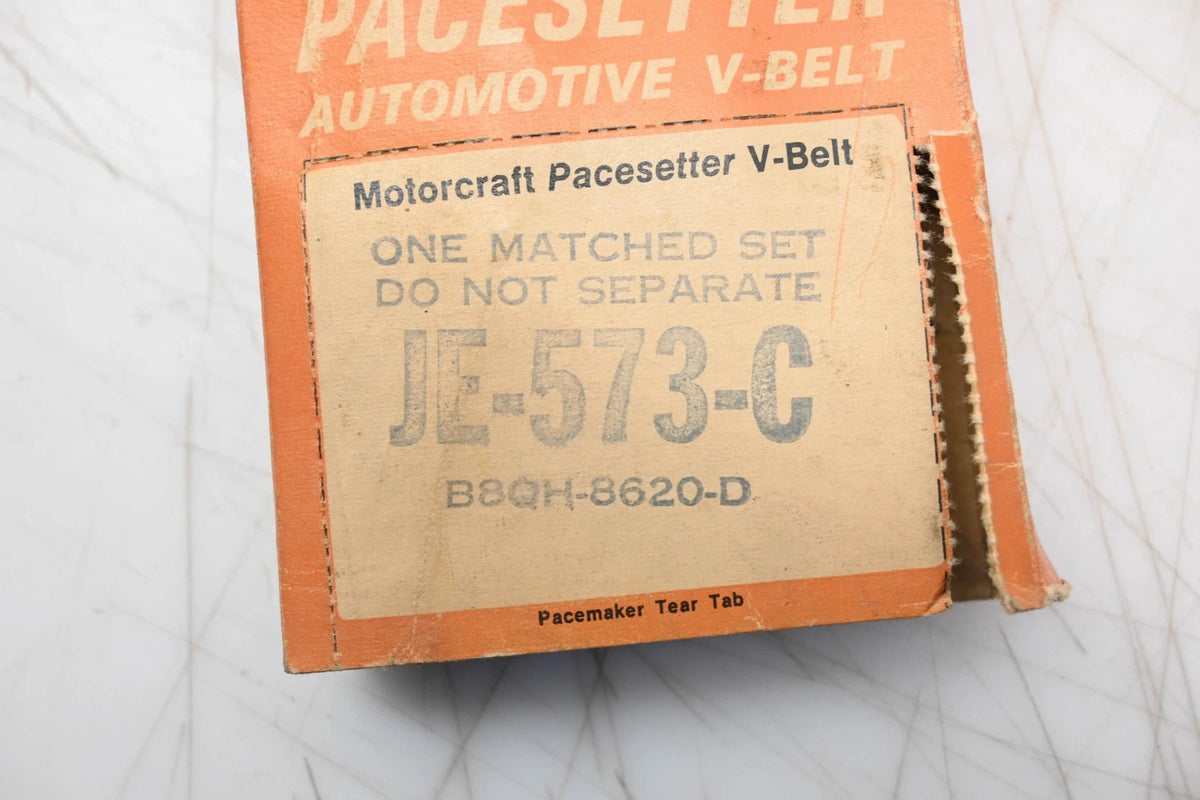 V-Belt Kit for Motorcraft (JE-573-C, B8QH-8620-D)