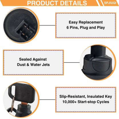 Ignition Switch for John Deere (AUC15330, AUC13979, UC10104)