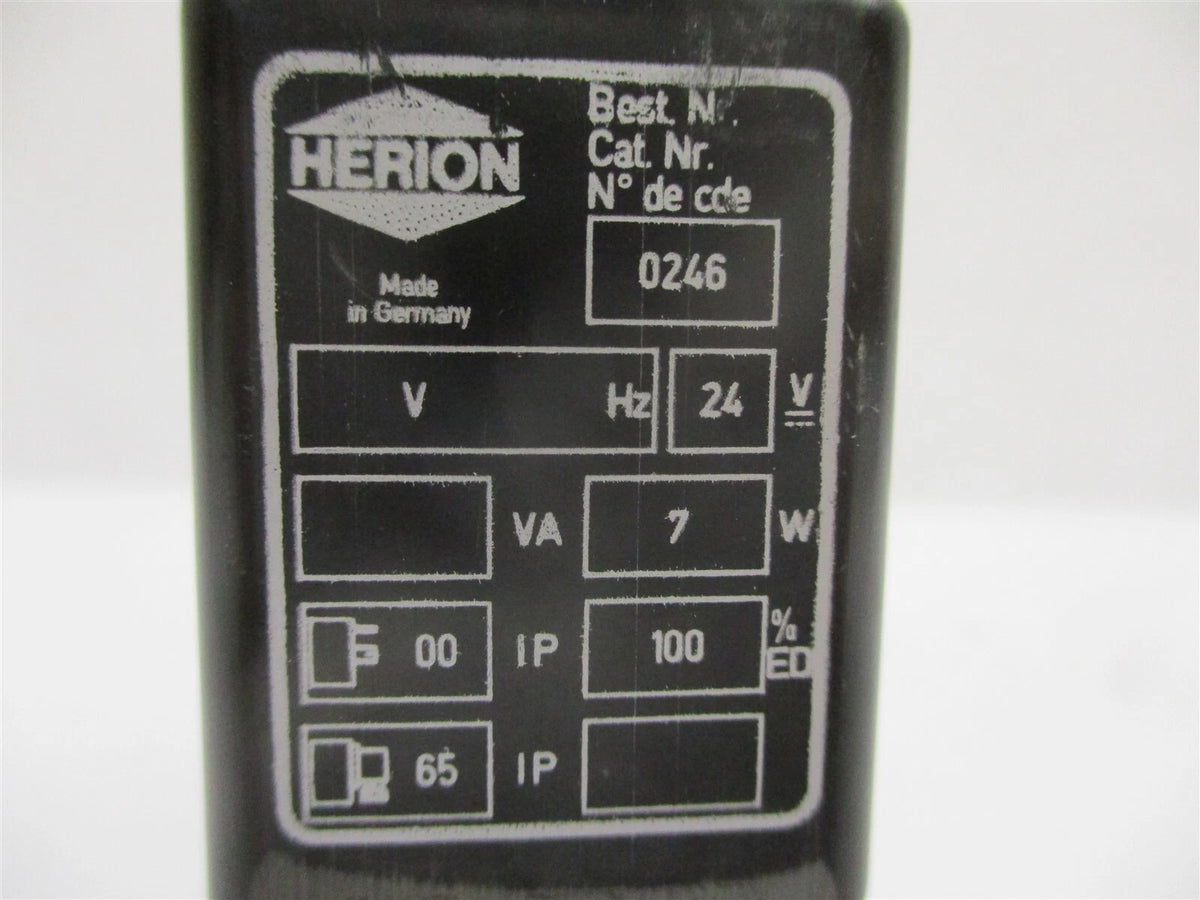 Solenoid Valve for Herion/Norgren 9600210 +0246 Coil 24V 7VA