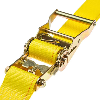 2-Pack Ratchet Straps 2" x 12' with E-Fittings for Universal Use
