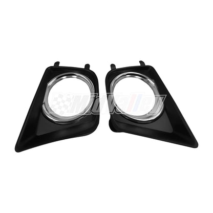 Set of 2 Fog Lamp Bezel Trim Covers with Chrome for Toyota Tacoma (2012–2015)