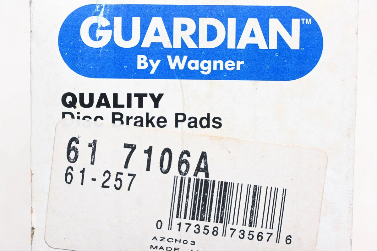 Disc Brake Pad Kit for Wagner (61-7106A, 61-257)