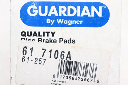 Disc Brake Pad Kit for Wagner (61-7106A, 61-257)