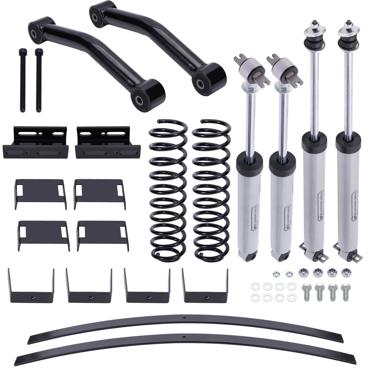 3" Lift Kit for Jeep Cherokee XJ 2WD 4WD (1984–2001) Coil Springs + Shocks