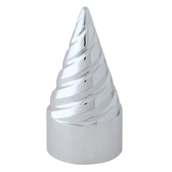 Chrome Plastic Screw-On Twister Nut Cover for Various Applications (33MM)