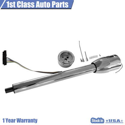 28" Chrome Tilt Steering Column for 51828-MT-C