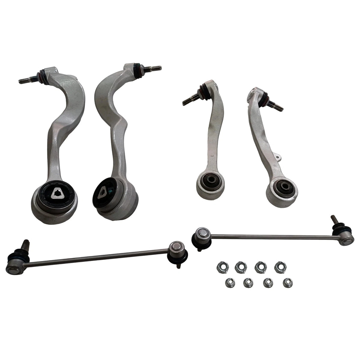 Set of 6 Control Arms w/Ball Joints & Sway Bars for BMW 525i 528i 530i 545i (2001–2007)