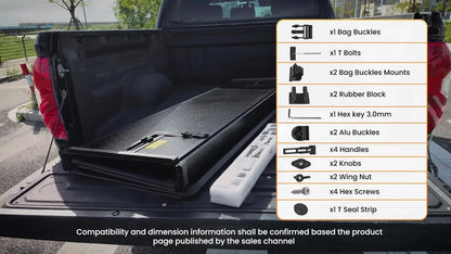 5ft Hard Tri-Fold Tonneau Cover for Toyota Tacoma (2016–2026) Weather Proof