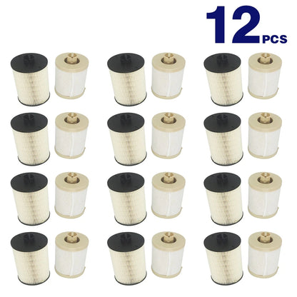 12PCS Fuel Filters for Ford Super Duty 6.4L Powerstroke Diesel (2008–2010)