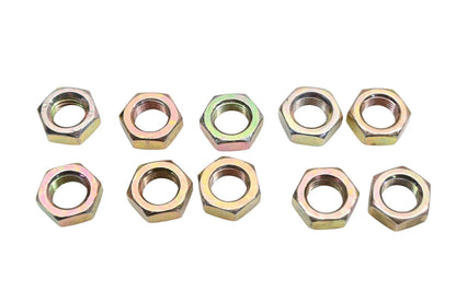 Set of 10 Hex Jam Nuts RT014-2 for Aftermarket (NOS)