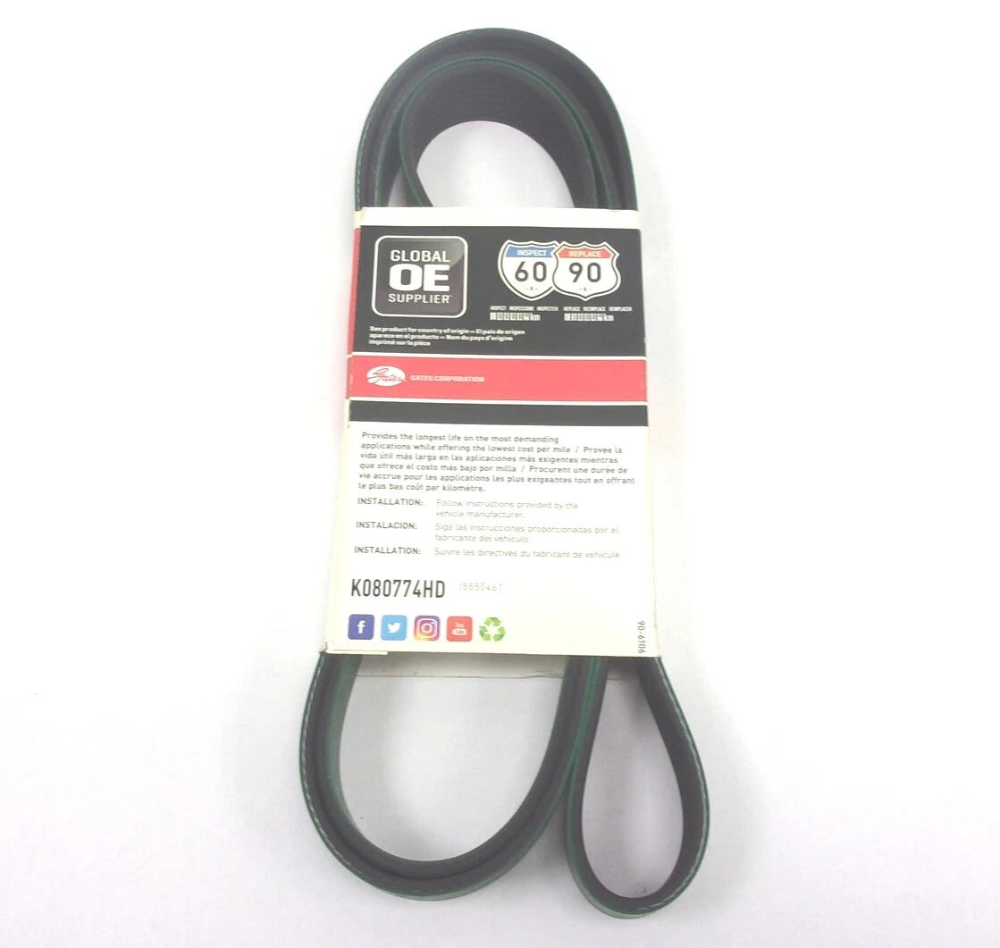 Gates Serpentine Heavy Duty Micro-V Belt for K080774HD (8PK1962)