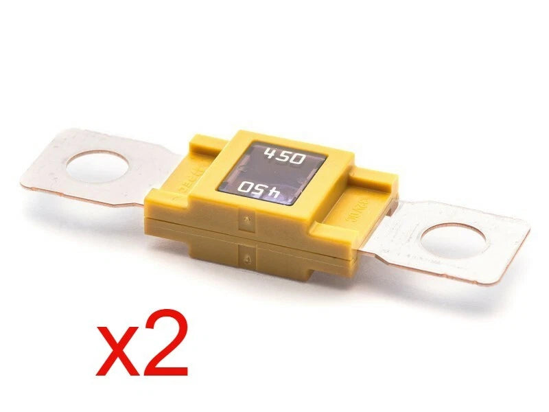 2X Flosser 8048450 Bolt On 450 Amp Fuse - Replaces MEGA AMG Fuses