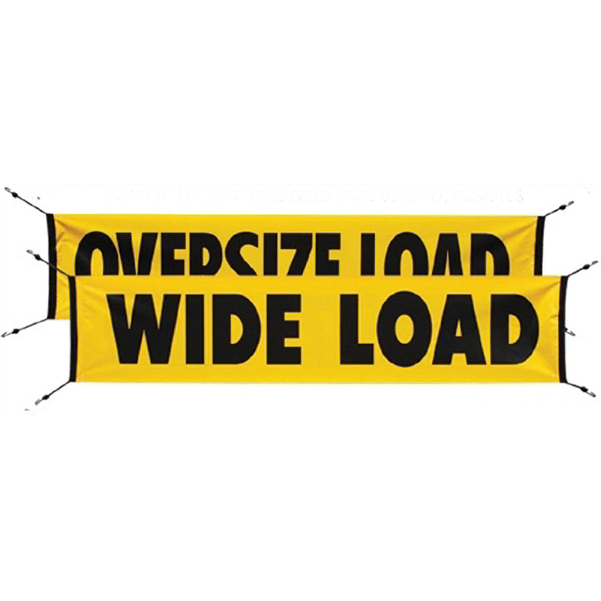 Reversible Wide Load Mesh Banner 84" x 18" with Hooks
