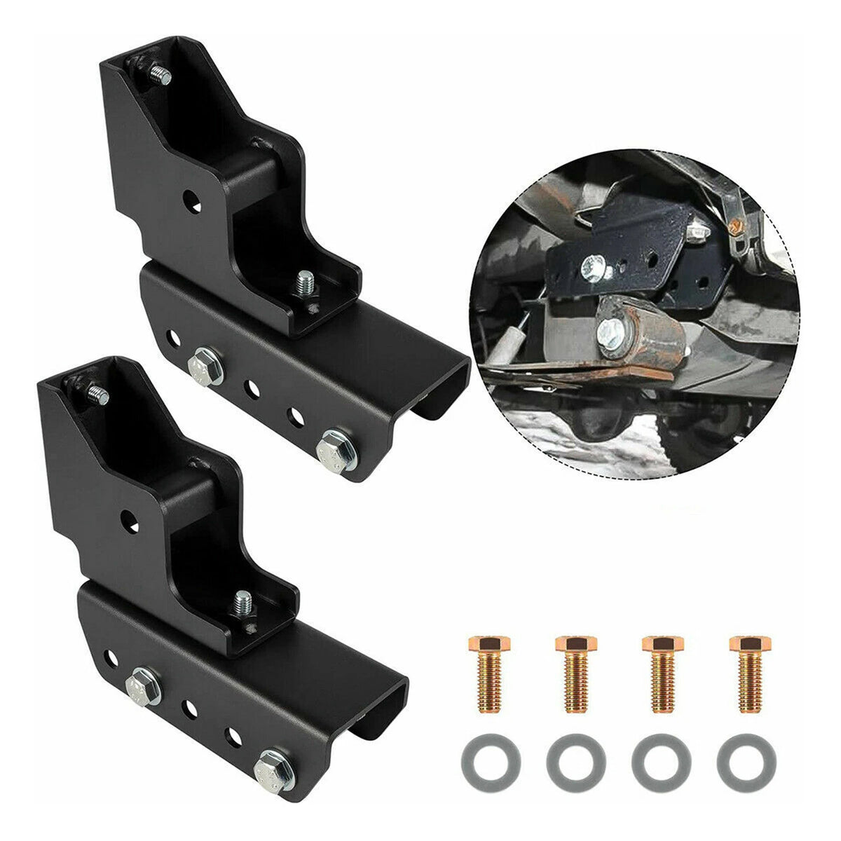 Adjustable Rear Shackle Relocation Lift Kit 1-2" for Jeep Cherokee XJ (1984–2001)