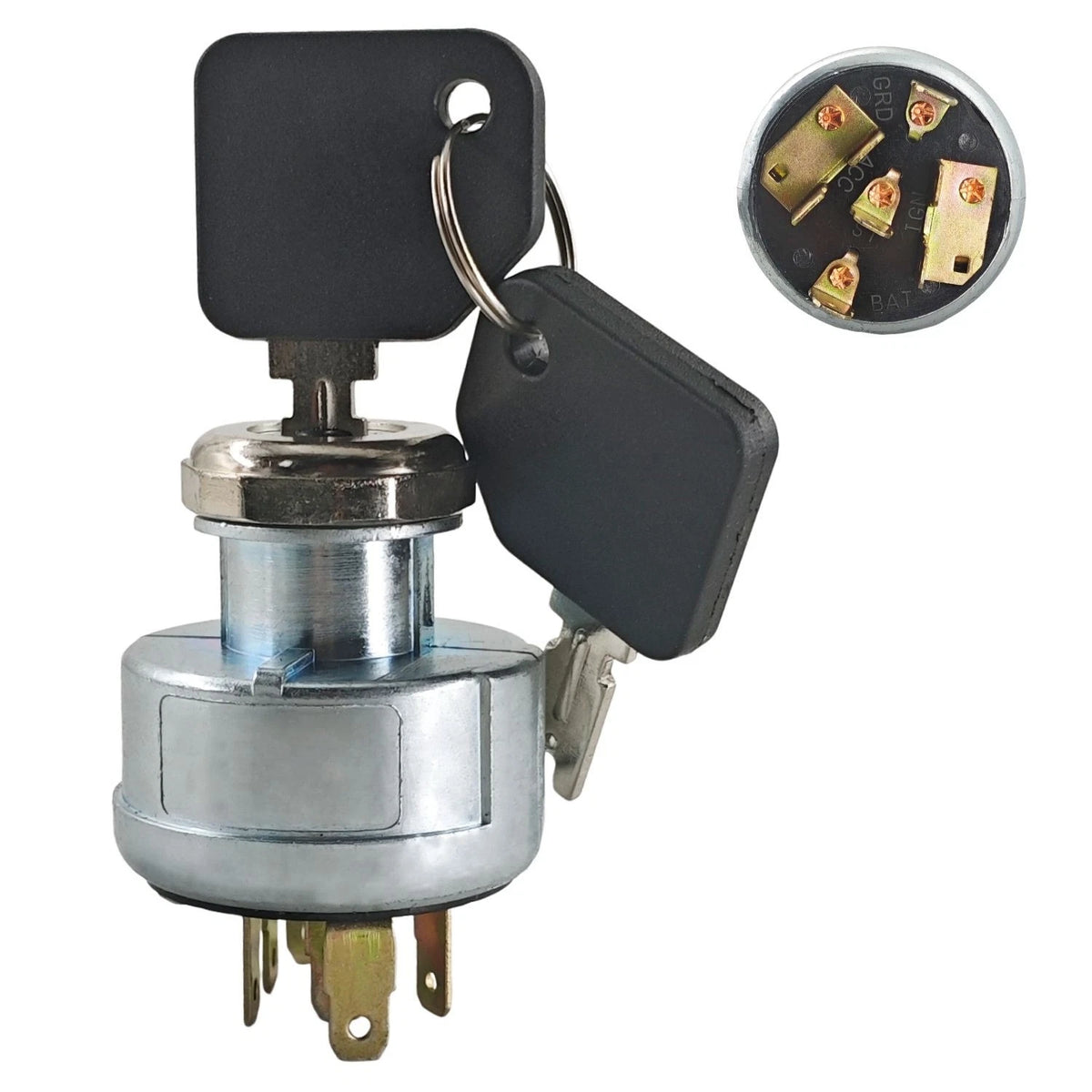Ignition Key Switch for Hyster Forklift (Replaces Pollak 31-297)