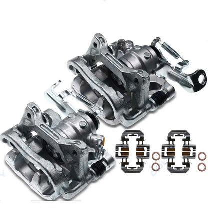 2X Rear Left & Right Disc Brake Caliper w/ Bracket for Mazda 3 (2014–2016)