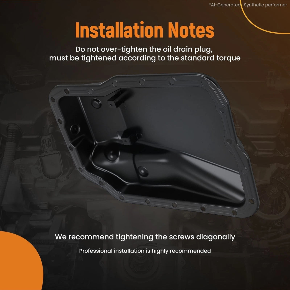 Auto Transmission Pan for Mazda 2 L4 1.5L (2011–2015) Steel SK264073