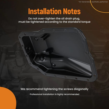 Auto Transmission Pan for Mazda 2 L4 1.5L (2011–2015) Steel SK264073