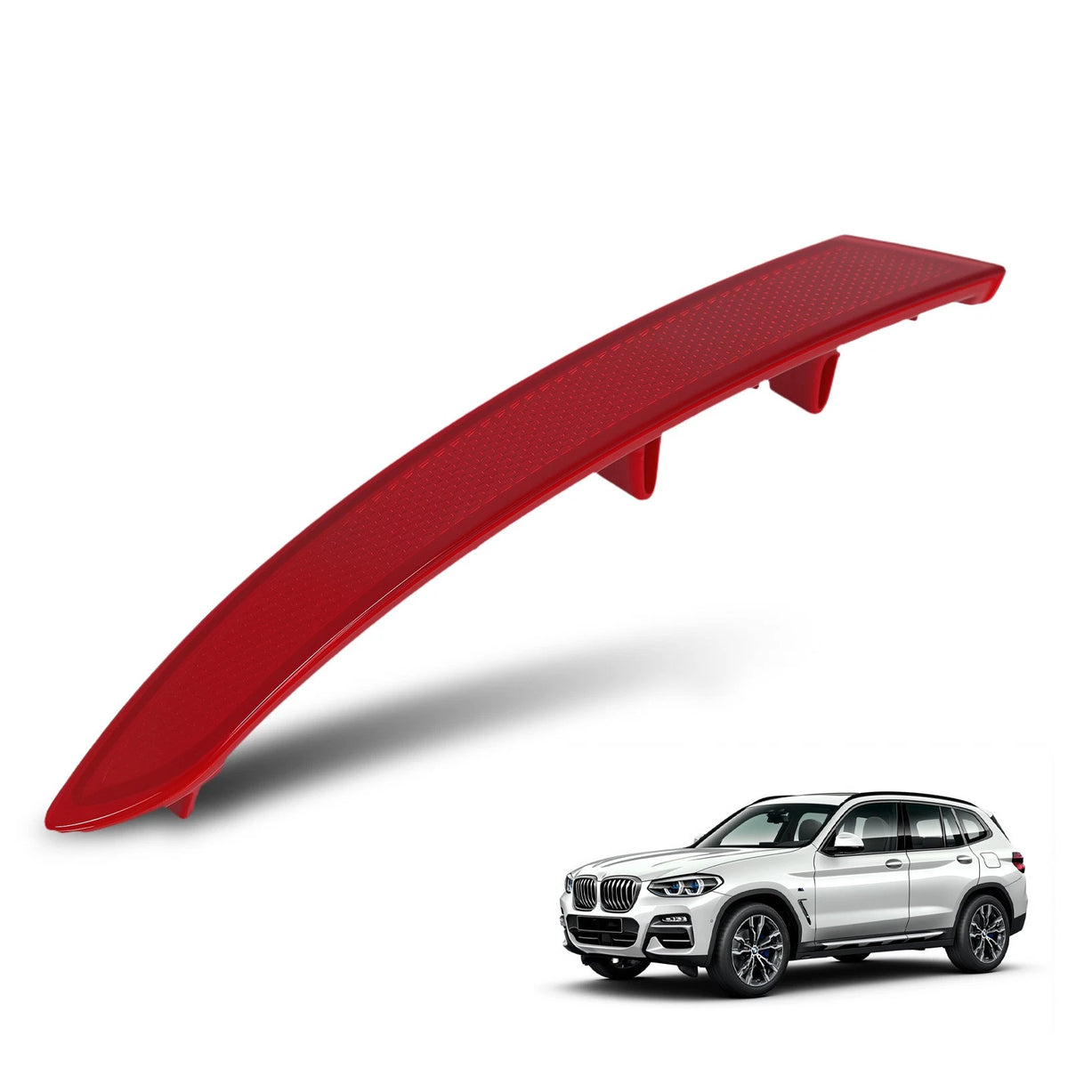 Rear Bumper Reflector Left Red for BMW X3 (2018–2022) 63147419927