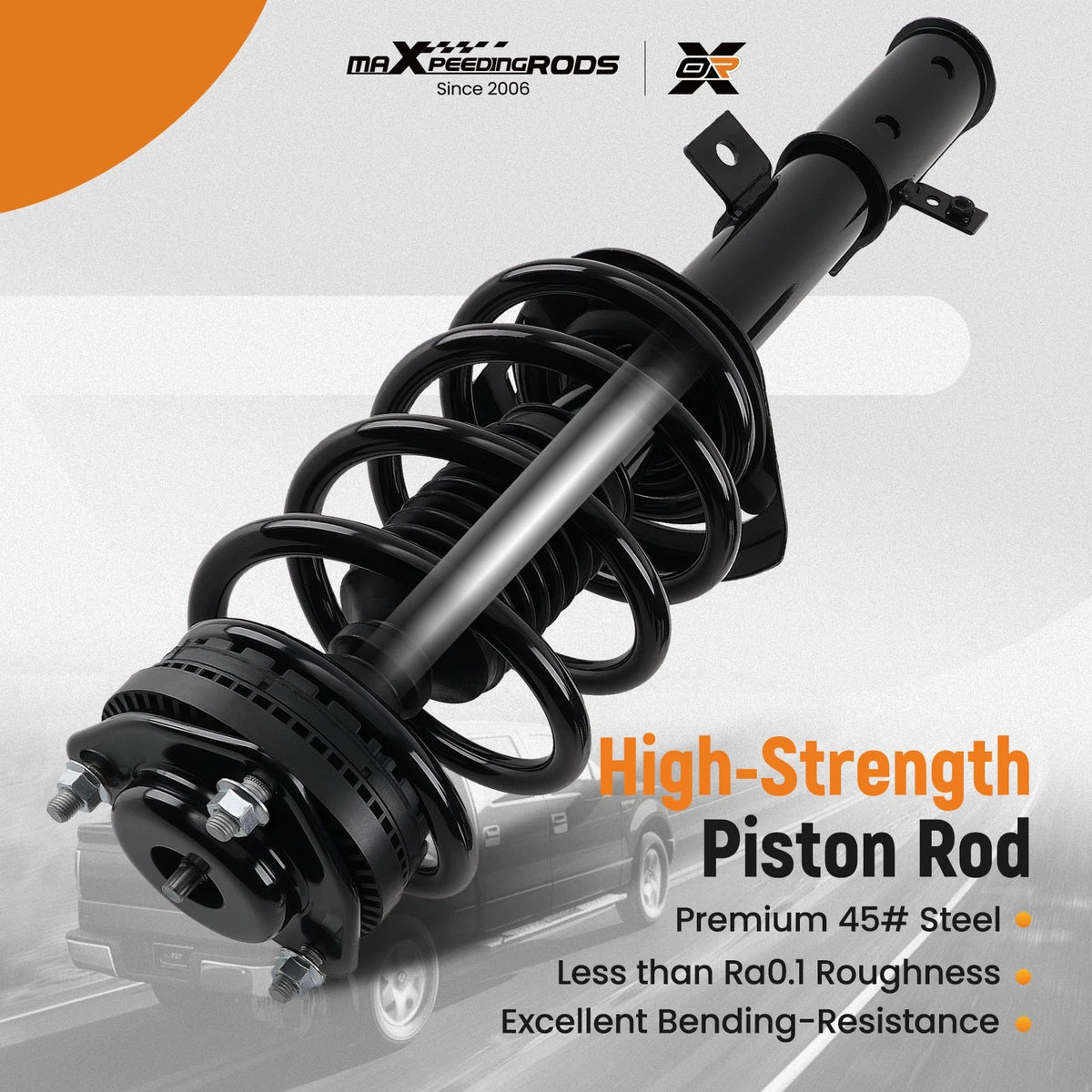 Set of 2 Front Struts w/ Coil Springs for Dodge Journey (2009–2020)