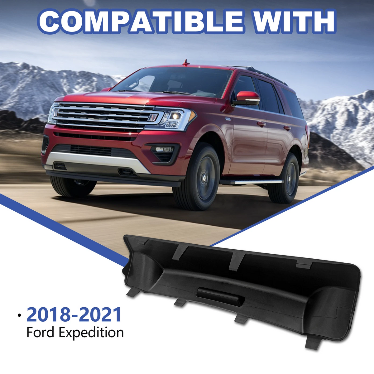 Replacement Trailer Hitch Cover for Ford Expedition (2018–2021) JL1Z17F000APTM