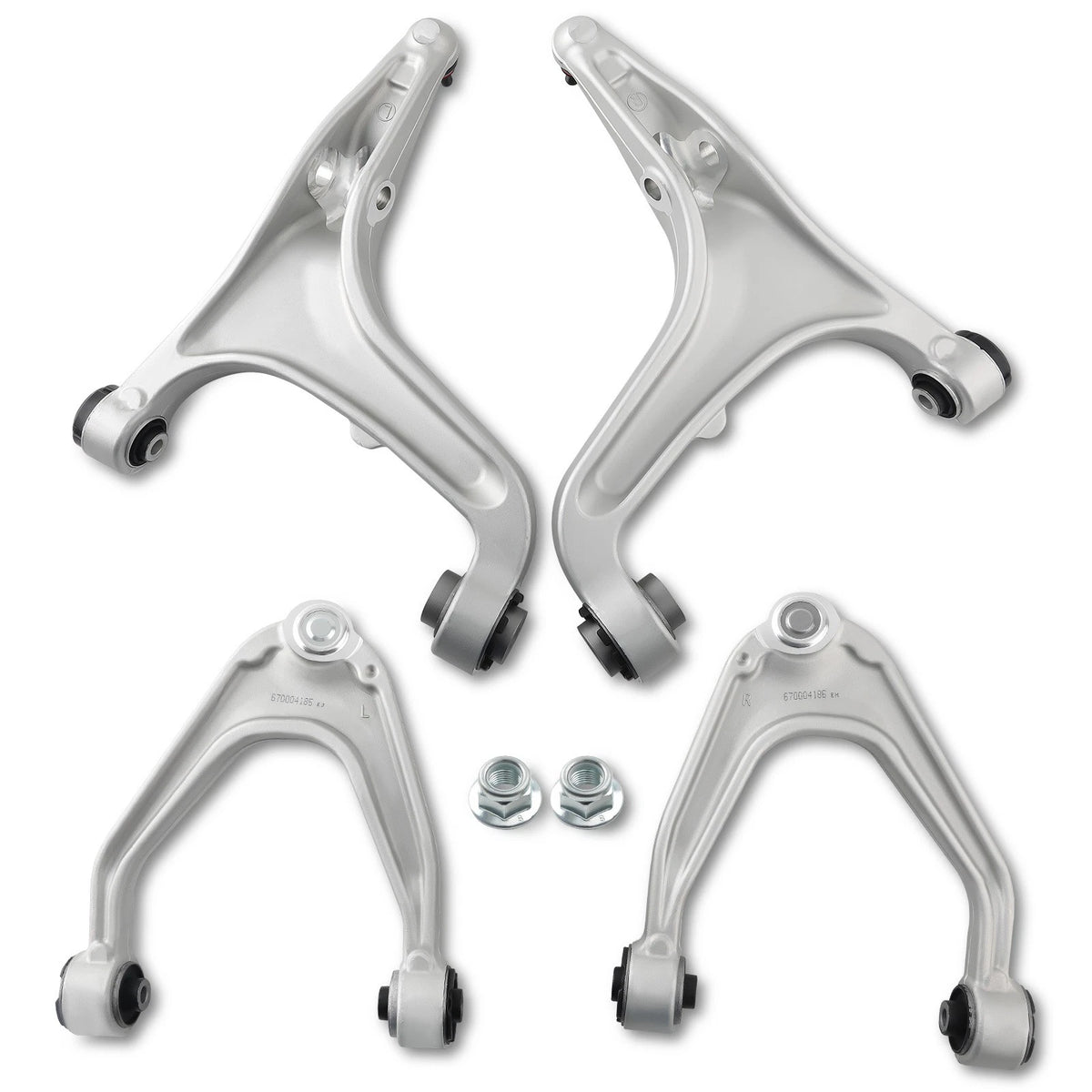 Set of 4 Upper & Lower Control Arms LH RH for Maserati Ghibli (2014–2022)
