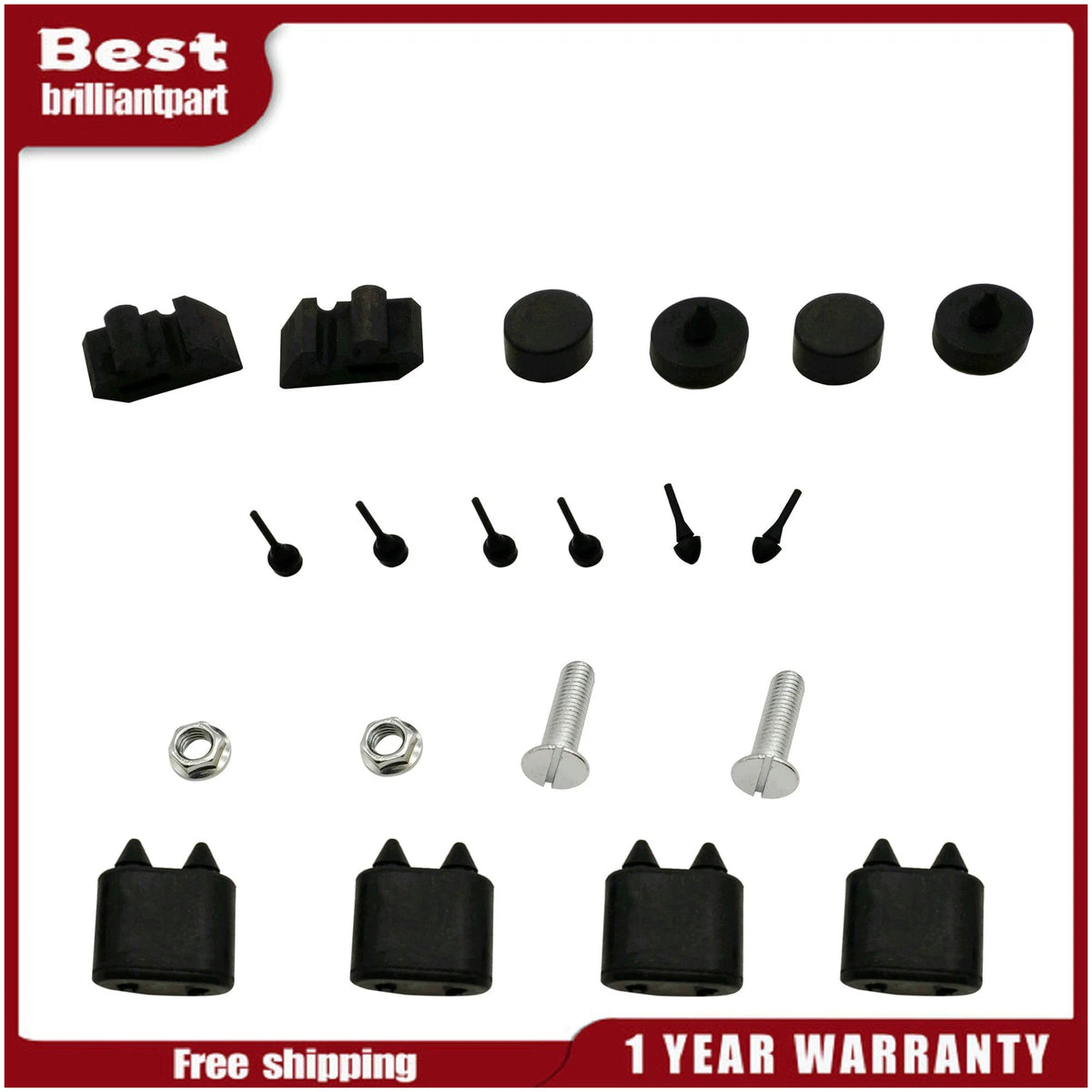 Rubber Stopper & Hood Adjusters for Camaro Impala (1967–1969)