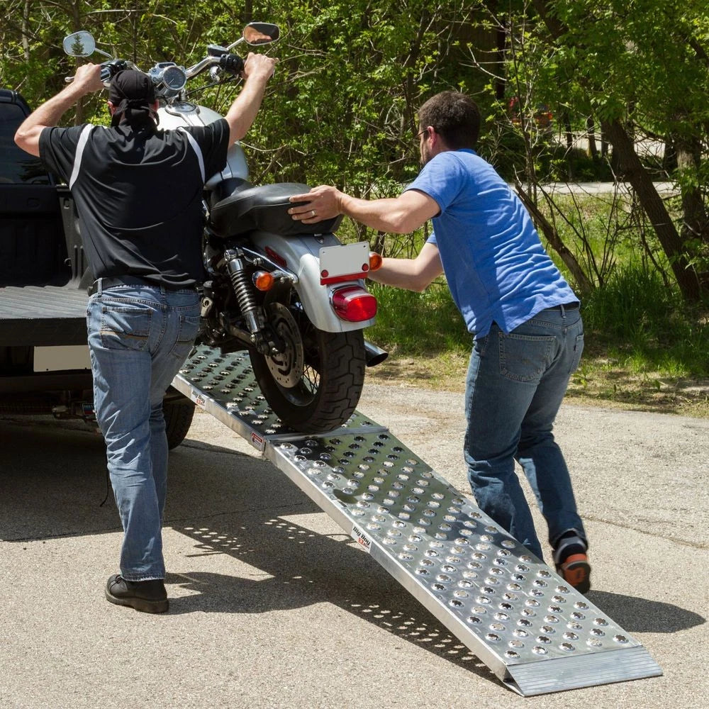 Aluminum 8' Arched Folding Motorcycle Ramp for Big Boy MF1-9619-EZ