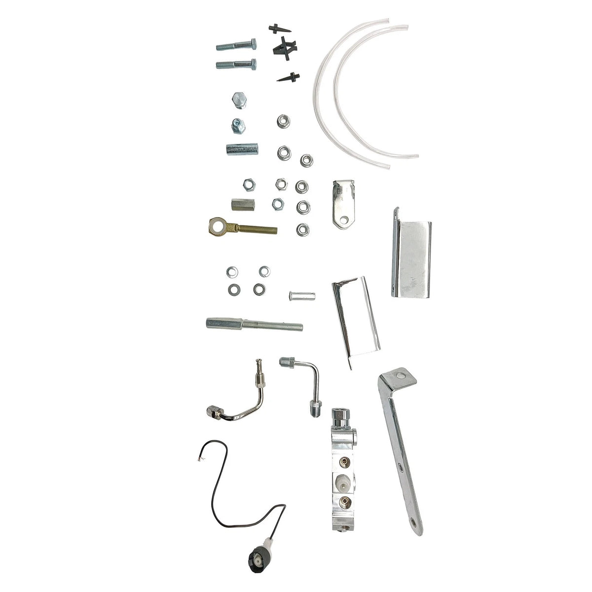 Chrome Disc Brake Booster Master Cylinder & Brackets Kit for Impala (1961–1966)