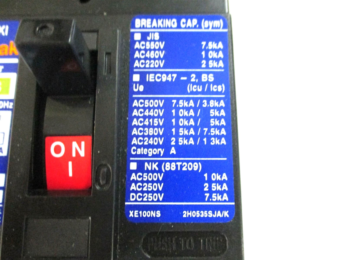 Circuit Breaker for Terasaki XE100NS (30A 660V 12VDC)