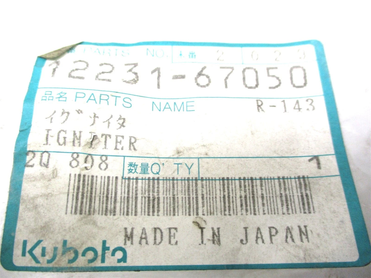 Igniter for Kubota 12231-67050
