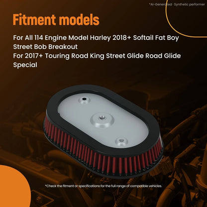 Air Filter Cleaner Element for Harley M8 Softail Touring (2017–2023)