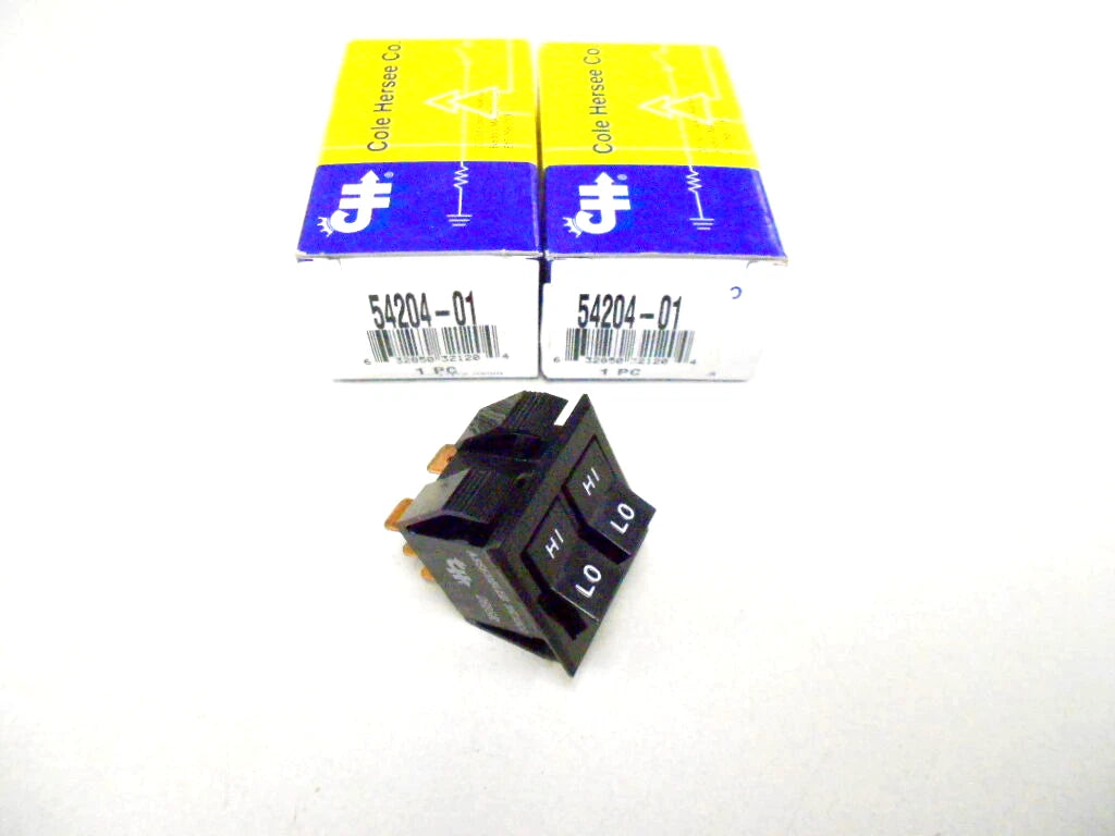 Set of 2 Dual Hi-Off-Lo Wide Body Rocker Switches for Cole Hersee
