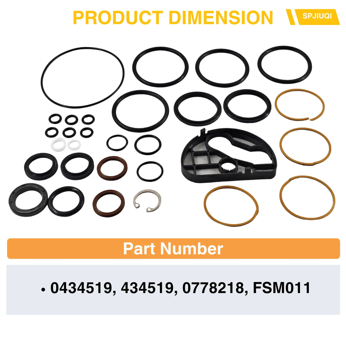 Trim and Tilt O-Ring Seal Rebuild Kit for Johnson Evinrude V4 V6 (0434519, 0778218)