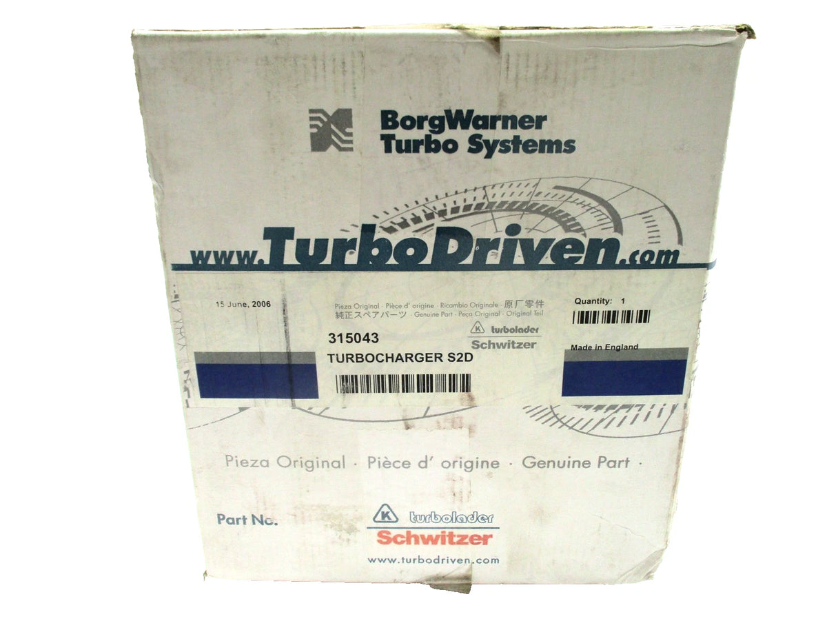 Borg Warner S2D Turbocharger for Komatsu PC220 (4.89L) 6209-81-8311