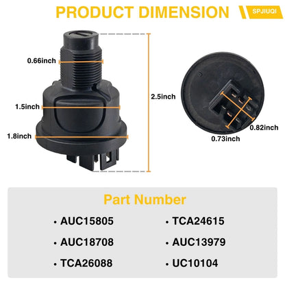 Rotary Ignition Switch AUC13979 for John Deere 2400 2500B 2500E 2550 2700 2750