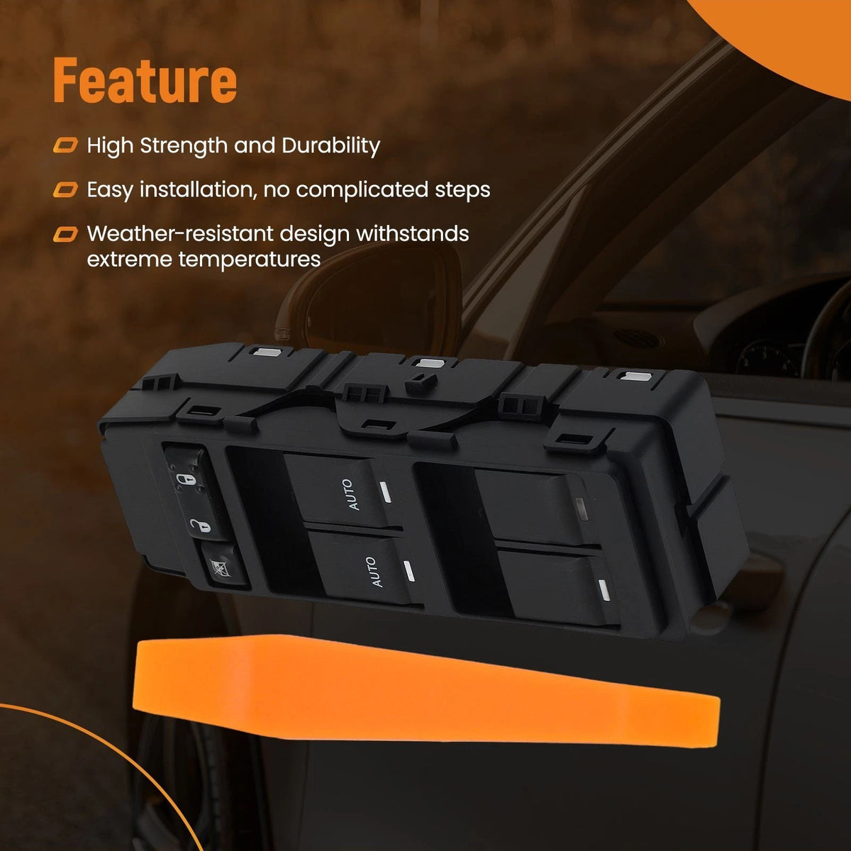 Master Switch Assembly for Dodge Charger/300 (2006–2010) 4602736A 6+8 Pin Black