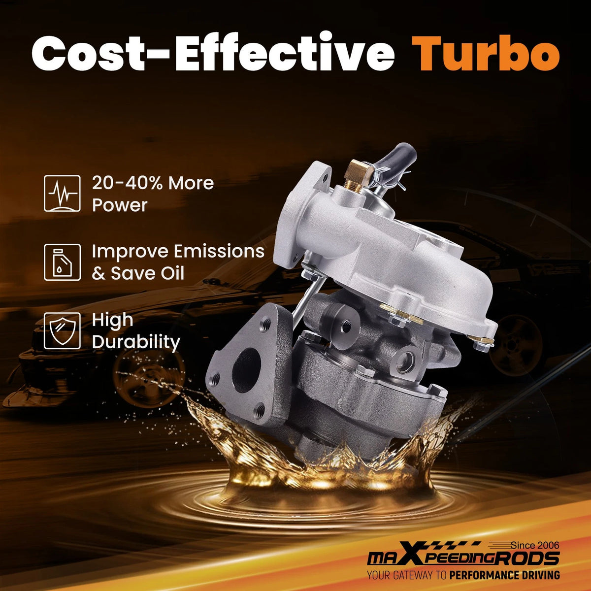 Turbocharger VZ21/RHB31 for Rhino Motorcycle ATV UTV (100HP)