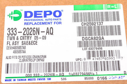 Foglight Assembly for DEPO 333-2026N-AQ (NOS)