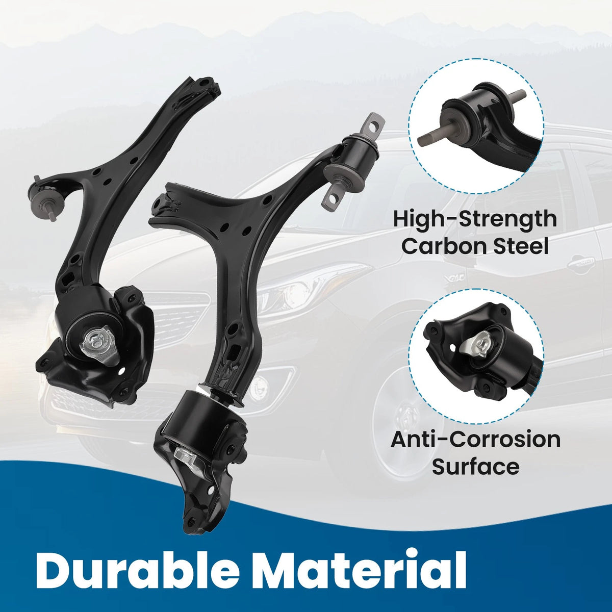 12x Front Lower Control Arms w/Ball Joint for Honda Accord (2013–2017)