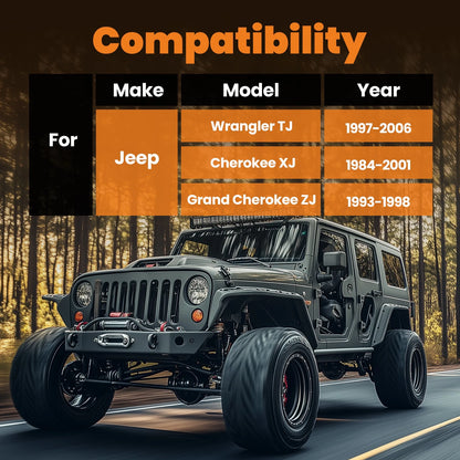 Front Upper Lower Control Arm for Jeep Wrangler TJ Cherokee XJ Grand Cherokee ZJ (1997–2006)