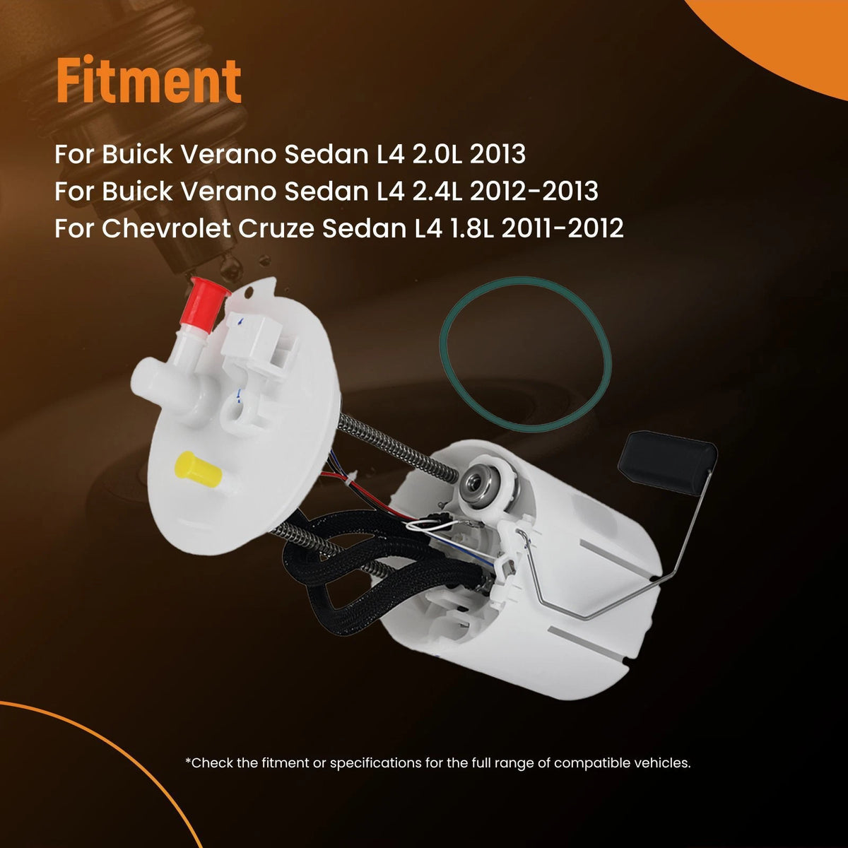 Fuel Pump Module for Buick Verano Sedan L4 2.0L 2.4L (2012–2013) 13579908