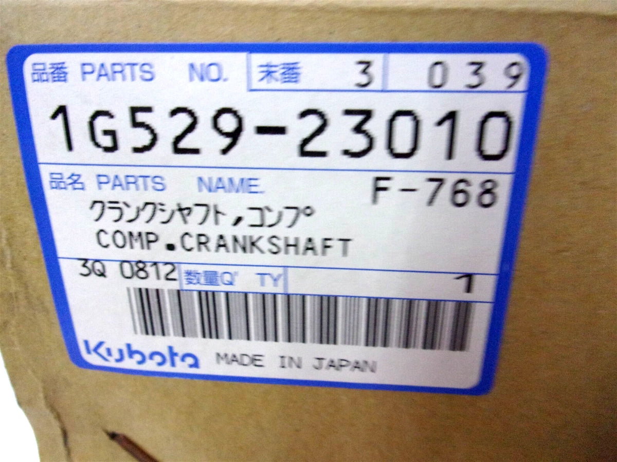 Crankshaft for Kubota V3300 V3300DI (OEM 1G529-23010)