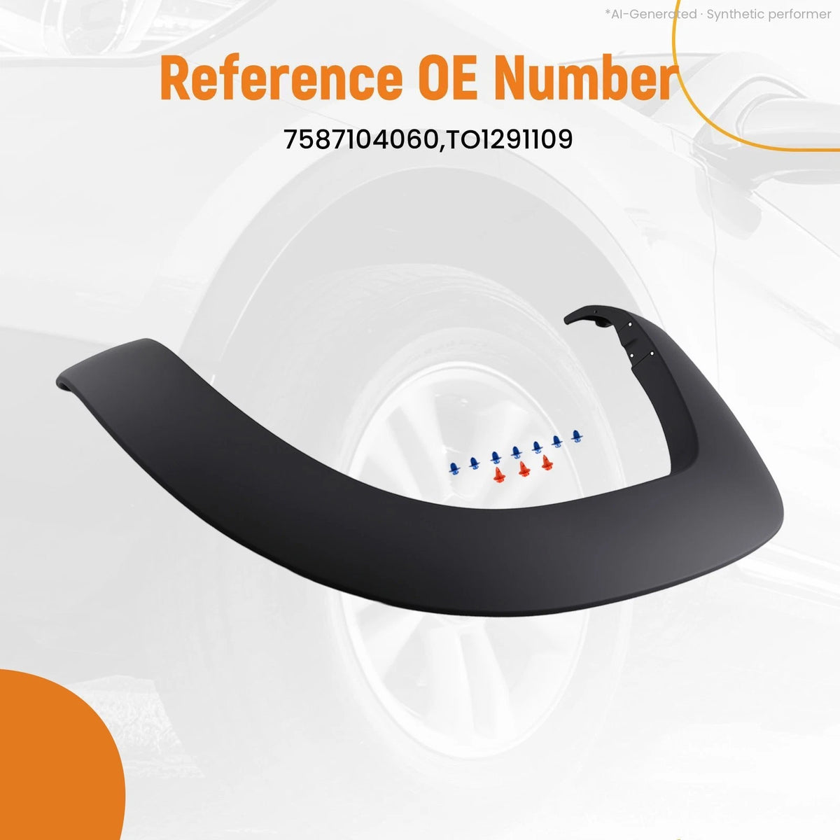 Rear Passenger Side Fender Flare Trim for Toyota Tacoma T Pro (2015) RH